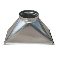  Переход с прямоугольного сечения на круглое Д5 300х200ф20.250Н-300