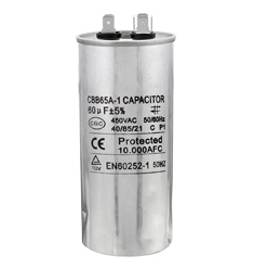 Конденсатор рабочий круглого типа СВВ65 60мФ 450В